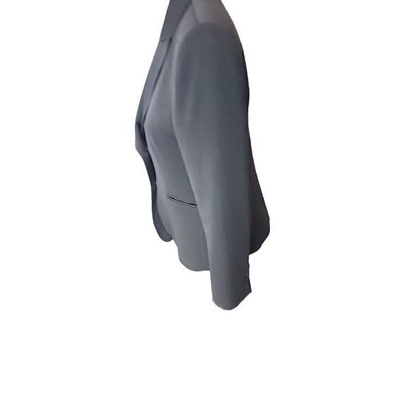 TAHARI Blazer Gray Two-Button Jacket Gray Herringbone Womens 8 - Picture 5 of 8